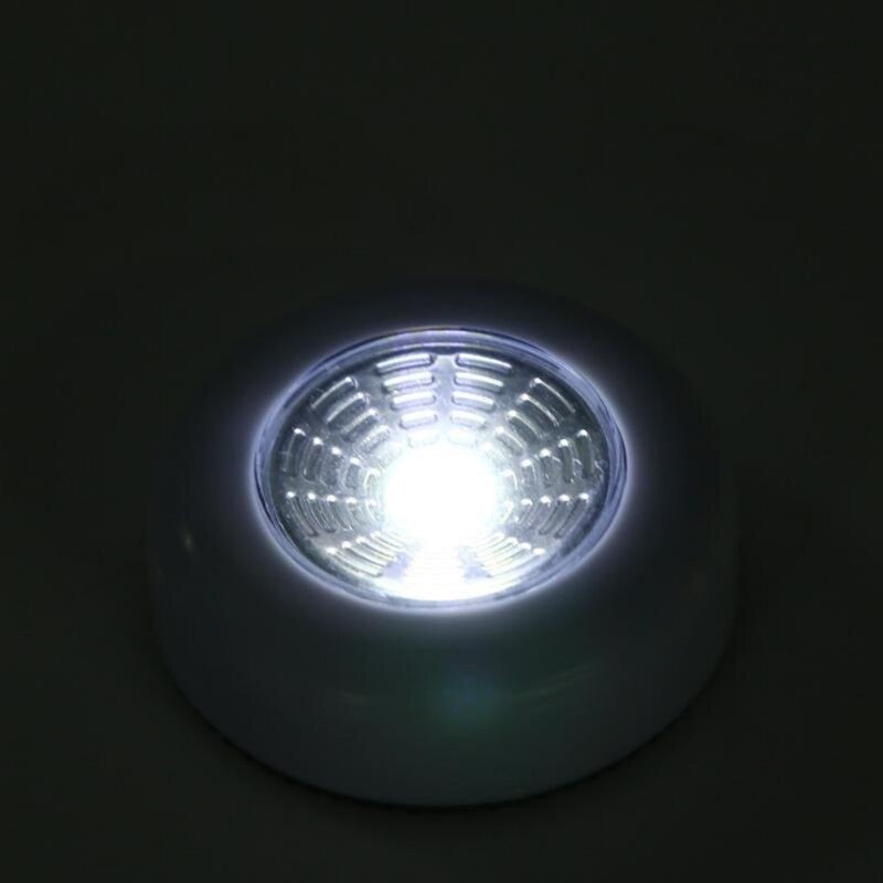 Round Touch LED Stickers Wireless Battery Wall Lamp