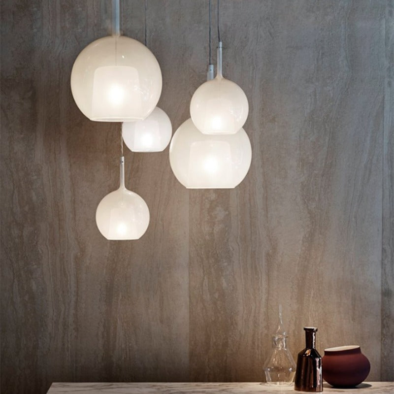 Nordic Creative Bubble Double-Glazed Single Head Pendant Lamp