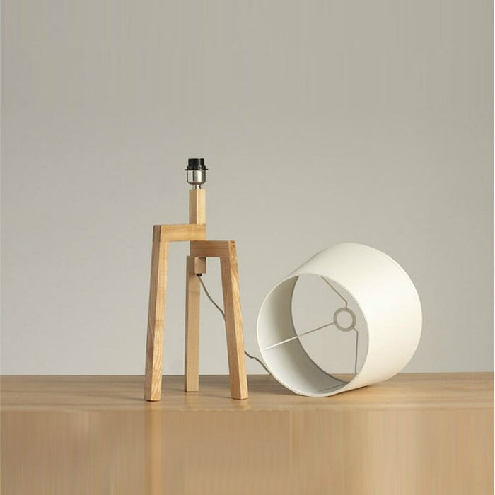 Nordic Linen E27 LED Lighting Table Lamp Fixture