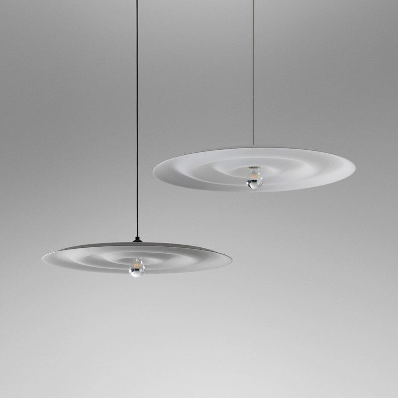 Nordic Minimalist White Resin Single Pendant Lamp