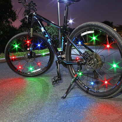 Night Riding Flashing Colorful LED Bicycle Lights