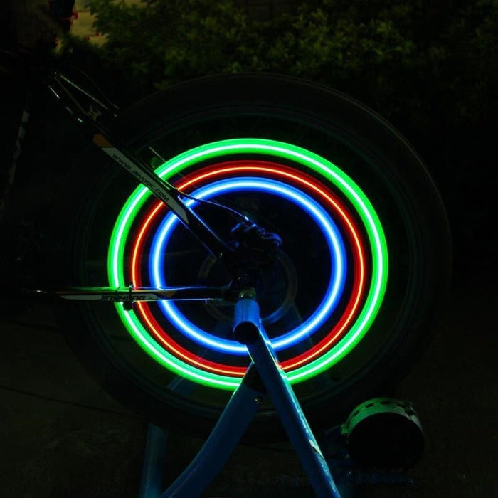 Night Riding Flashing Colorful LED Bicycle Lights