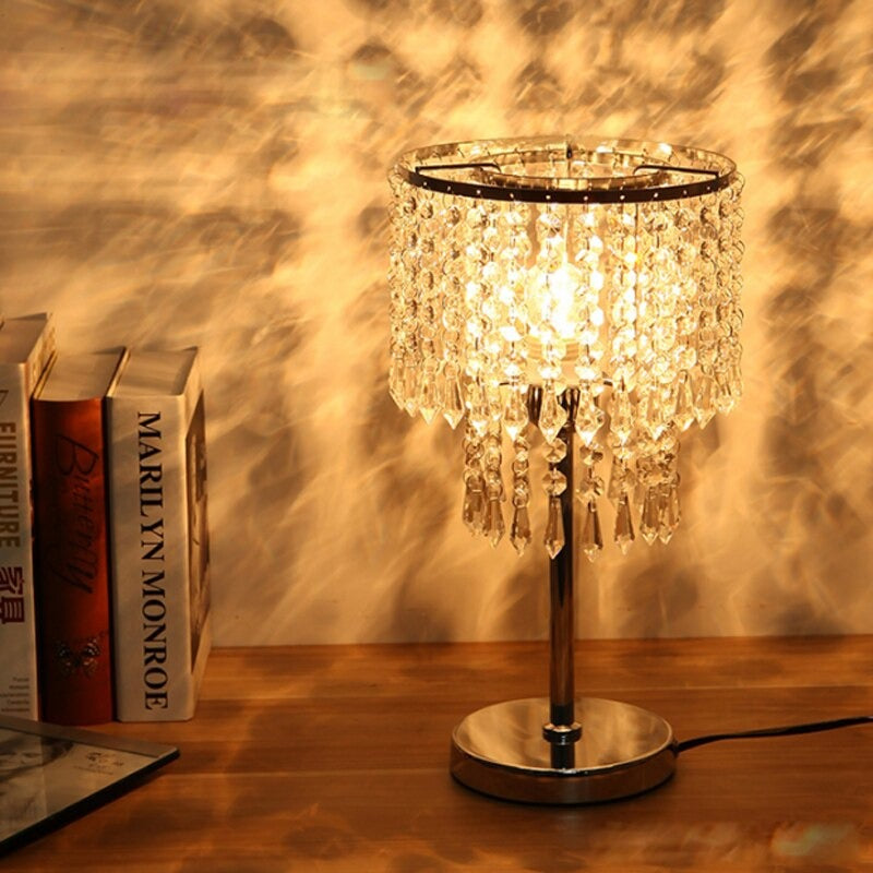 Luxury European Modern Minimalist Crystal Table Lamp