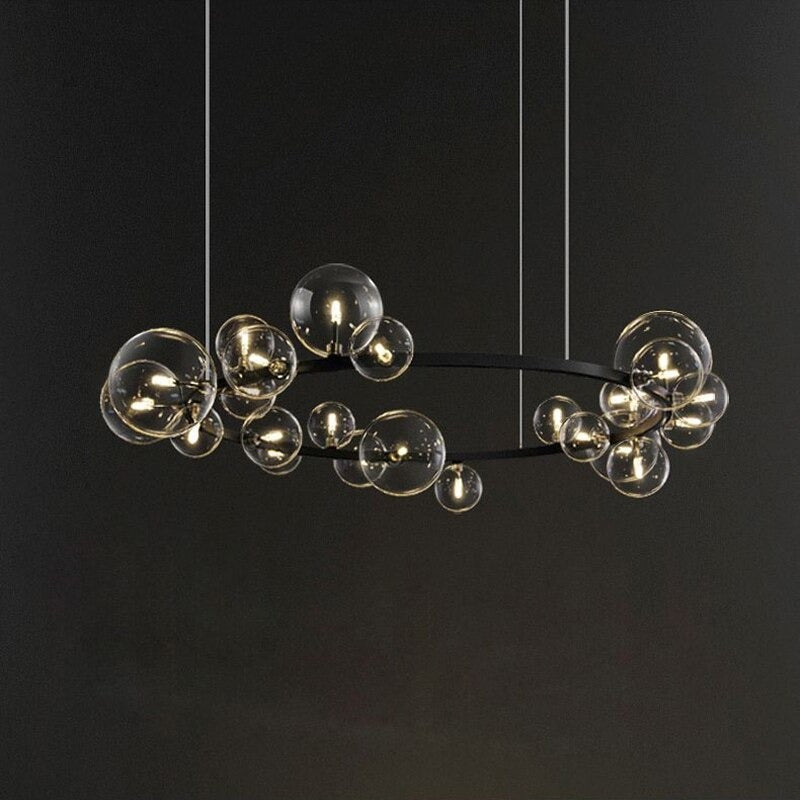 Magic Bean Transparent Glass Ball Bubble Chandelier