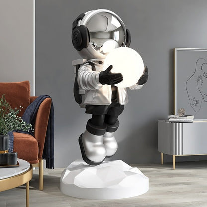 Space Astronaut Sculpture Model Large Furnishings Floor Lamp