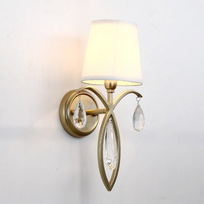 Golden Crystal Iron Luxury Light Wall Lamp