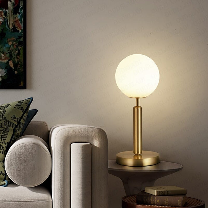 Luxurious Glass Ball Night Reading Table Lamp