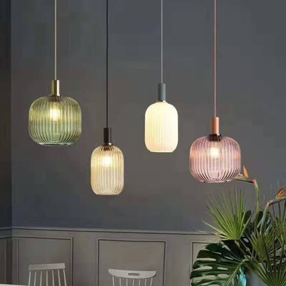 Nordic Dining Room Glass Single Pendant Hanging Lamp