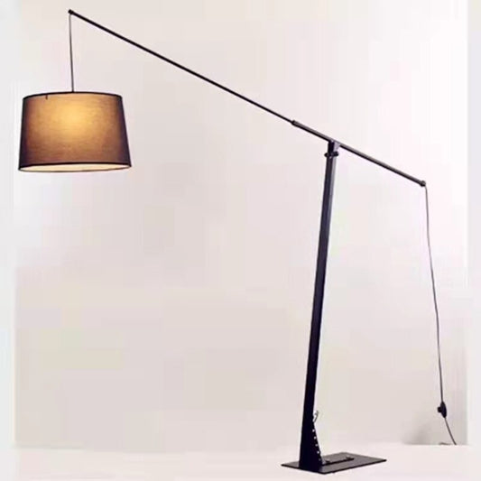 Modern Minimalist Fabric Black Floor Lamp