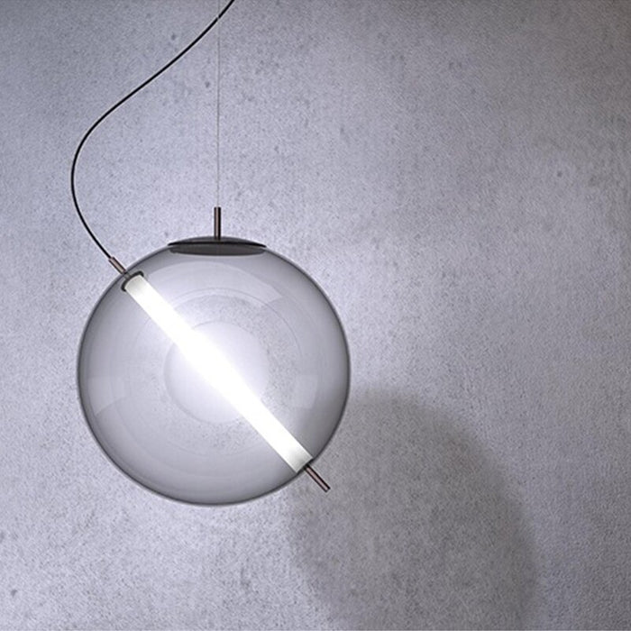 Modern Simple Clear Glass Ball Pendant Light