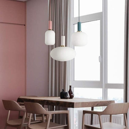 Nordic Dining Room Glass Single Pendant Hanging Lamp