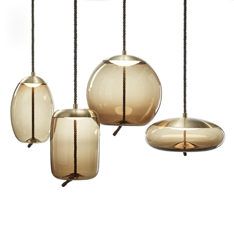 Nordic Design Glass Single Pendant Lamp