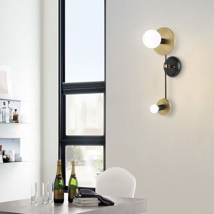 Modern Balck Golden Wall Lamp Fixture