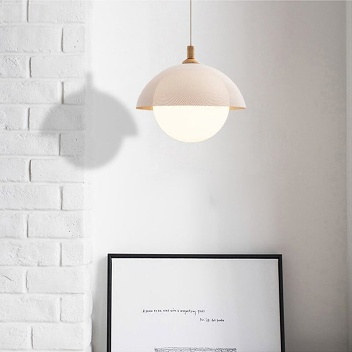 Nordic Minimalist Bedroom LED Glass Ball Pendant Lamp