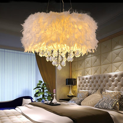 European Post Modern Crystal Romantic E27 Bulb Chandelier