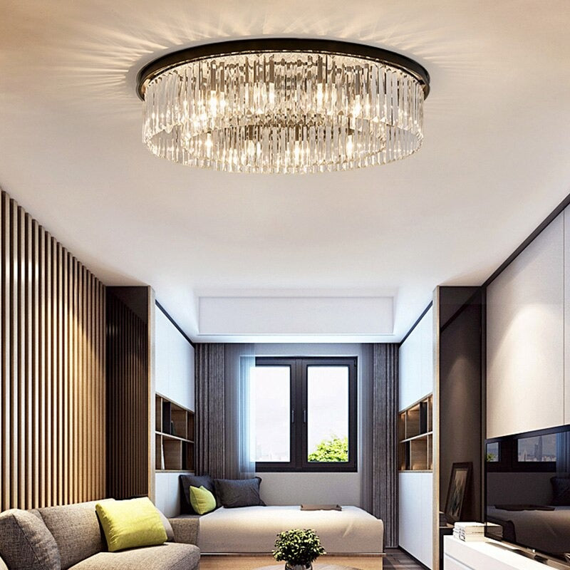 Morden Clear Crystal Ceiling LED Pendant Lamp