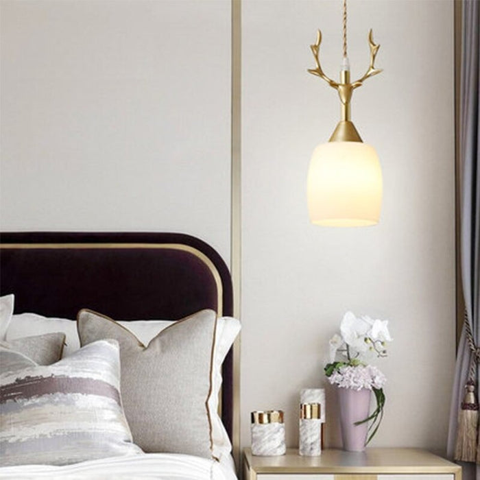 Nordic Deer Head Simple And Creative Iron E27 Antler Lamps