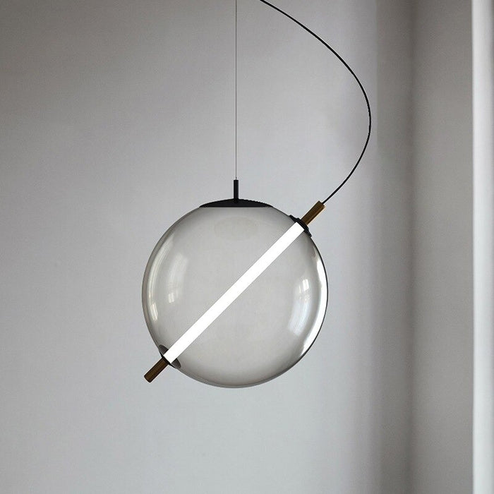 Modern Simple Clear Glass Ball Pendant Light
