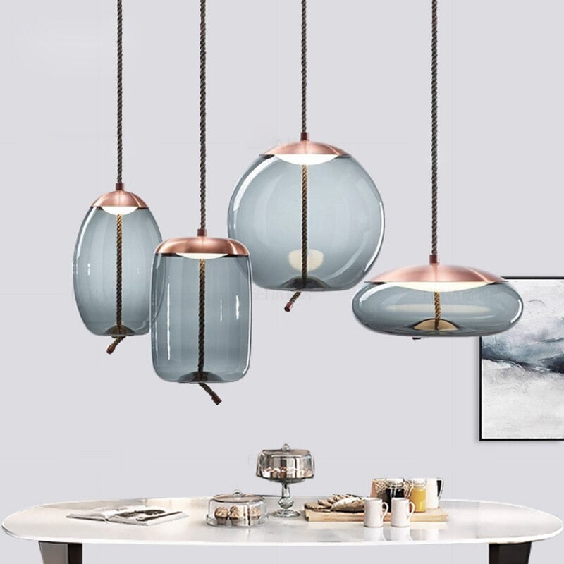 Nordic Design Glass Single Pendant Lamp