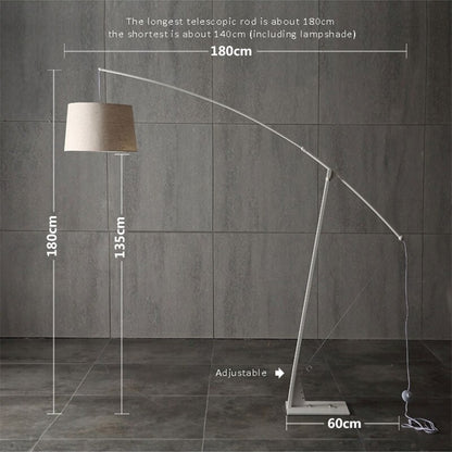 Modern Minimalist Fabric Black Floor Lamp