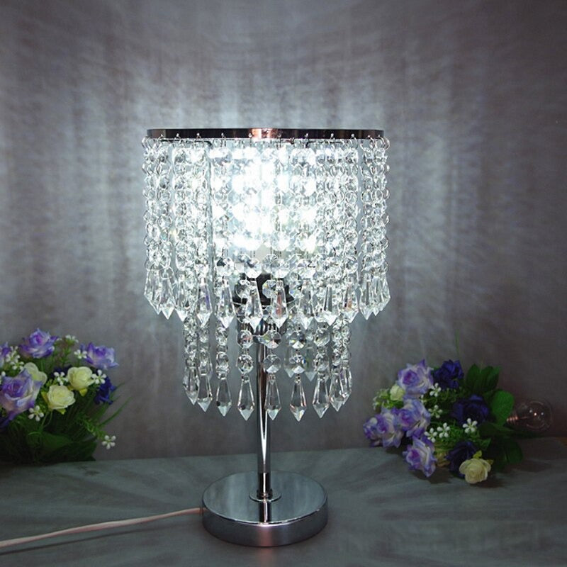 Luxury European Modern Minimalist Crystal Table Lamp