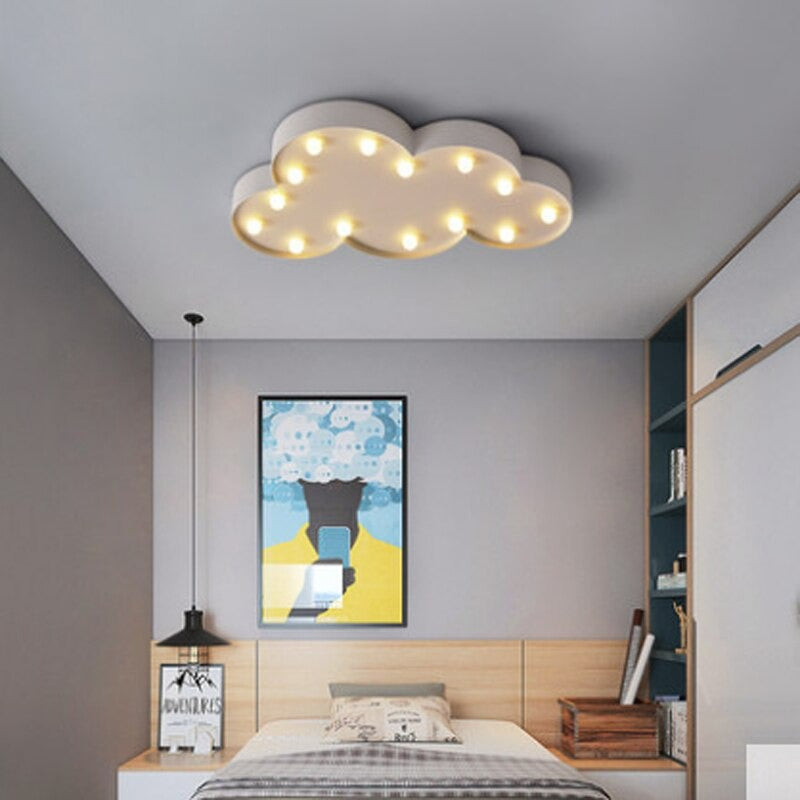 Cartoon Star Moon Cloud LED Children's Room Ceiling Lamp