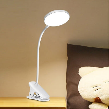 LED USB Rechargeable Clip-on Table Lamp