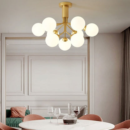 Frosted Glass Ball Nordic Lighting Chandelier