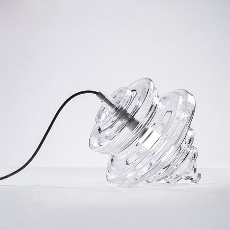 Nordic Art Design Transparent Glass Single Head Pendant Lamp