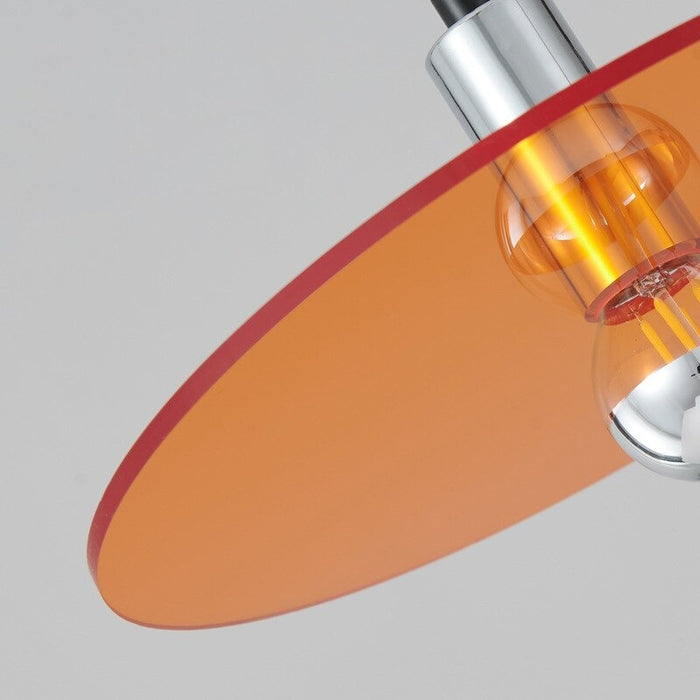 Nordic Minimalist Orange Acrylic Sunset Pendant Lamp