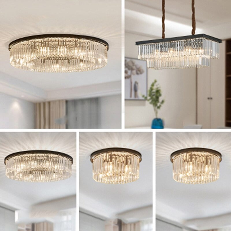 Morden Clear Crystal Ceiling LED Pendant Lamp