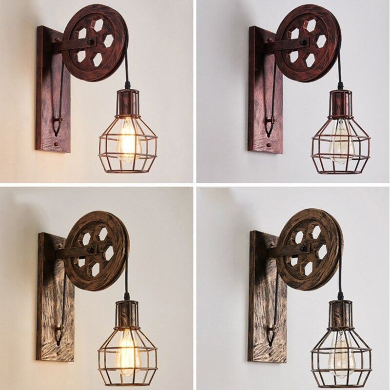 Tieyi Loft Industrial Style Personalized E27 Wall Lamp