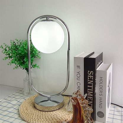 Modern LED Bedroom Glass Ball Reading Light Table Lamp