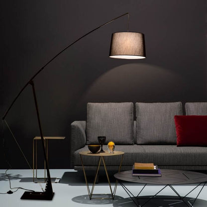 Modern Minimalist Fabric Black Floor Lamp