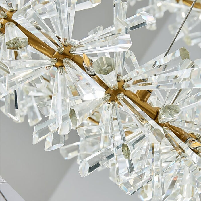 Luxury Clear Crystal Ring Pendant Lamp