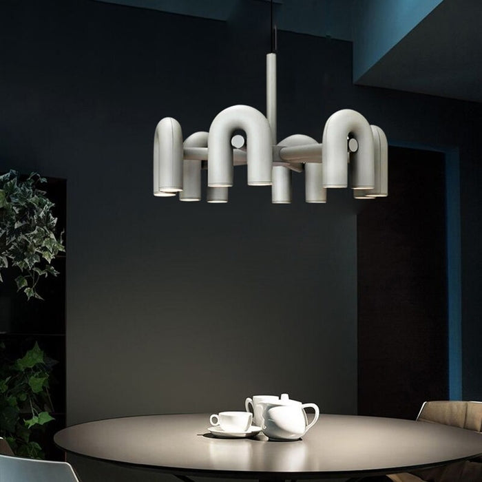 Modern Iron Design U-Shaped Creative LED Light Chandelier