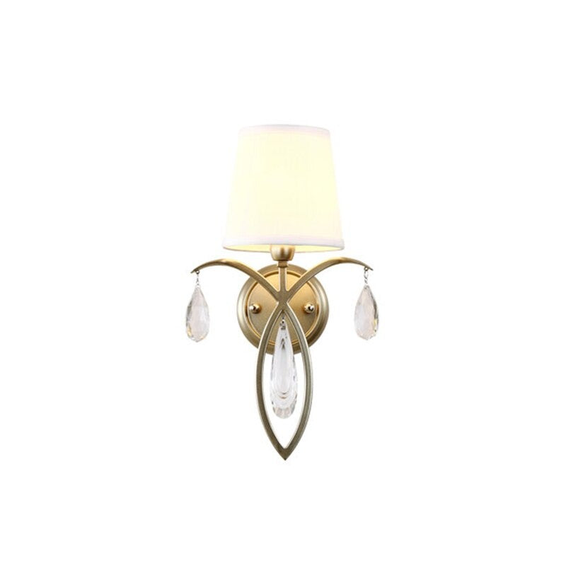 Golden Crystal Iron Luxury Light Wall Lamp