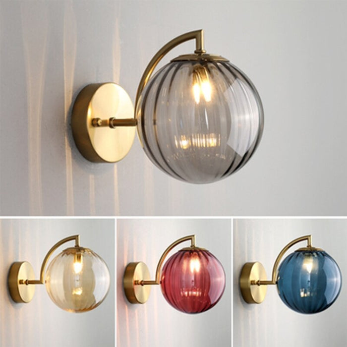 Colorful Glass Northern Europe Luxury Light Wall Lamp