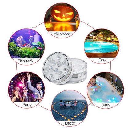 IP68 Waterproof RGB 16 Multicolor Remote Control LED Lamp