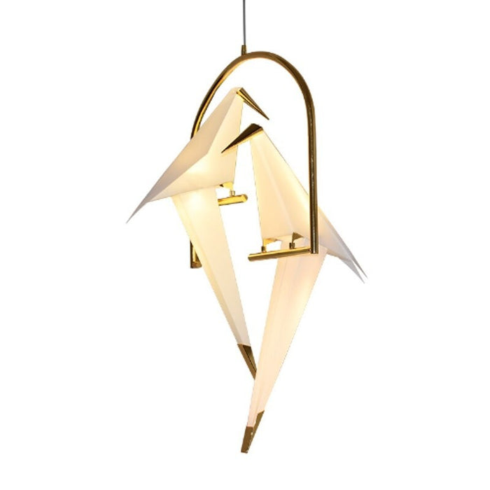 Creative Minimalist Bird Design Electroplating Golden Lamp