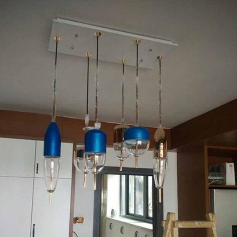 Creative Fish Floating Design Single Head Pendant Lamp