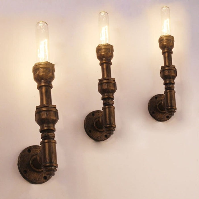 Vintage Industrial Water Pipe Wall Lamp