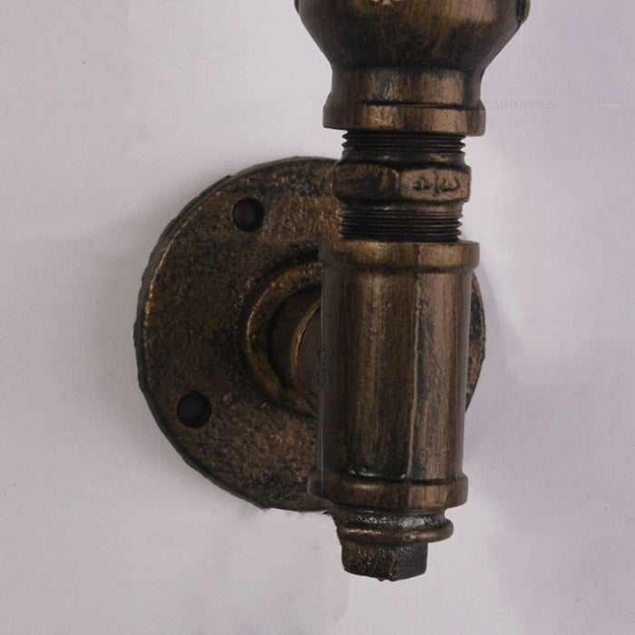 Vintage Industrial Water Pipe Wall Lamp