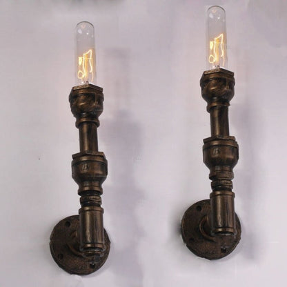 Vintage Industrial Water Pipe Wall Lamp