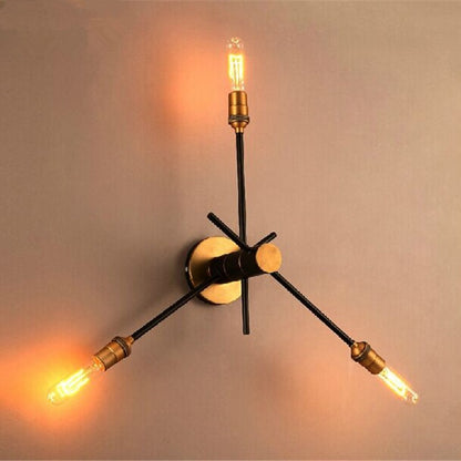 Adjustable Industrial Bronze Iron Wall LED Light