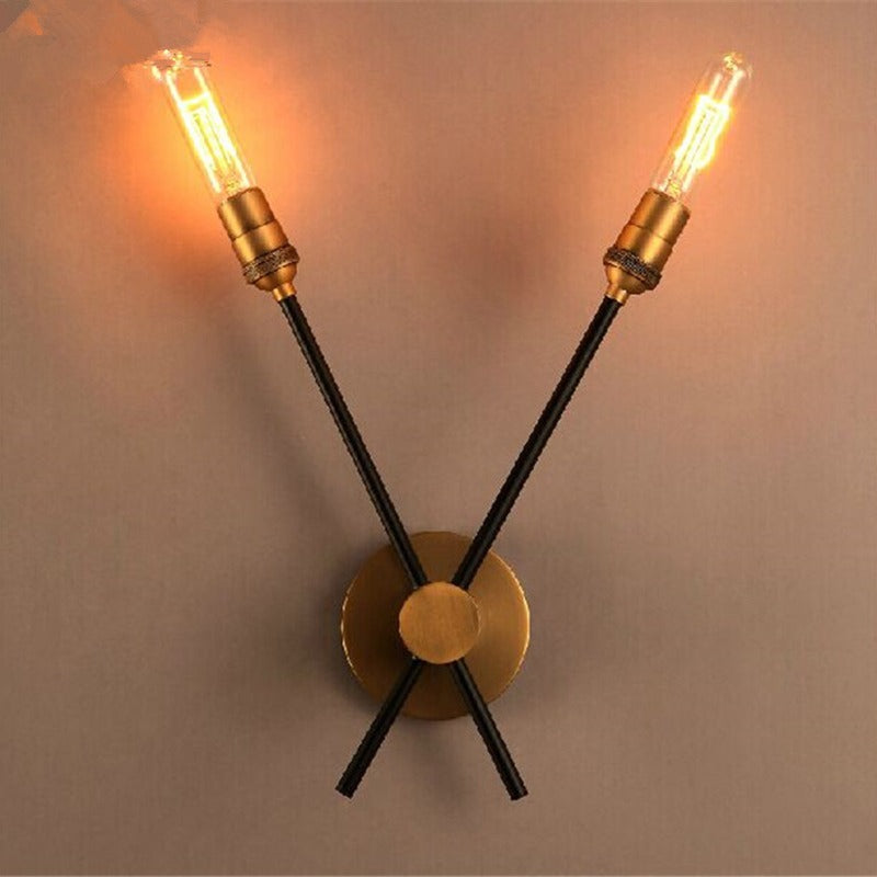 Adjustable Industrial Bronze Iron Wall LED Light