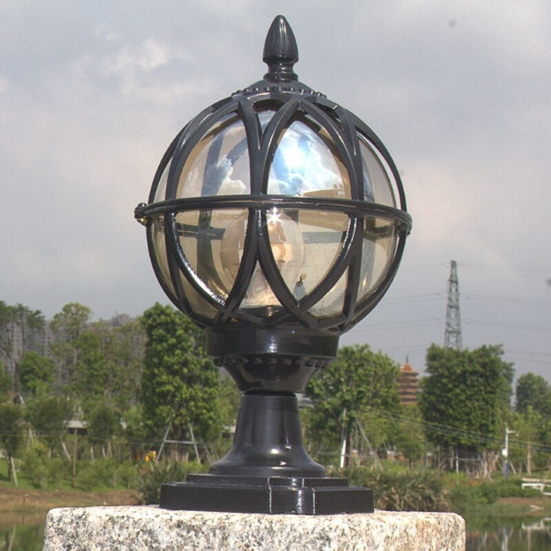 European Patio Glass Ball Led Lamp