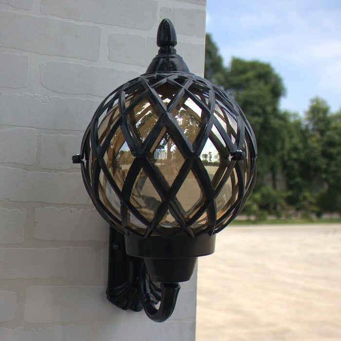 European Outdoor Waterproof Glass Ball Wall Lamp