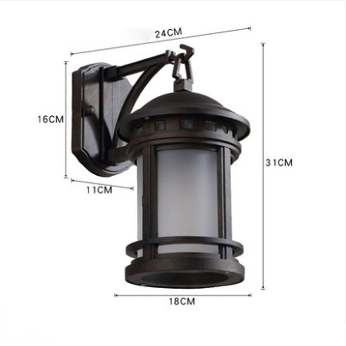 Frosted Glass Outdoor Wall Lamp