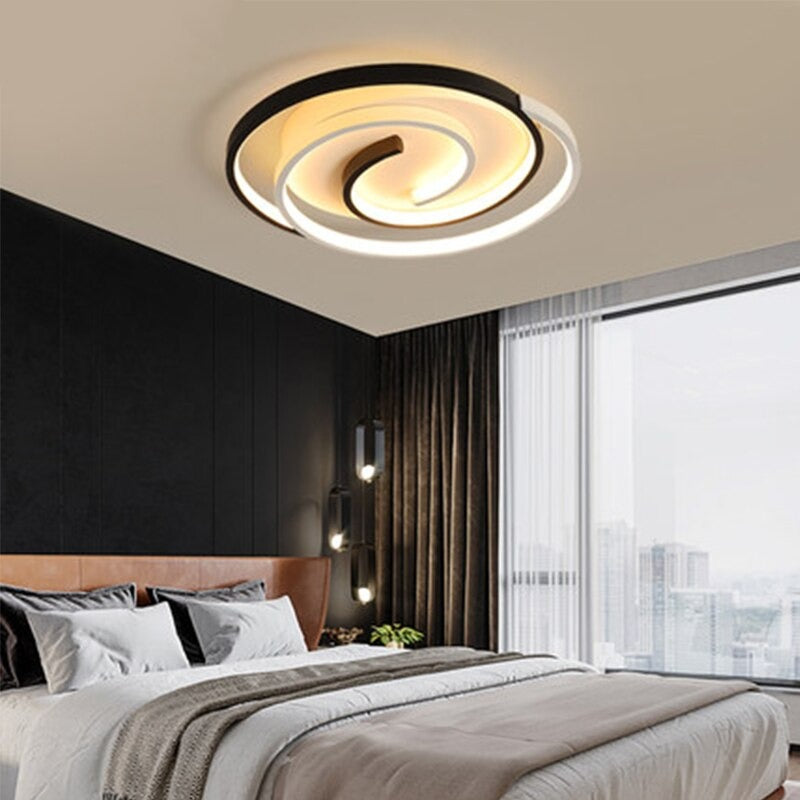 Geometric Spiral Modern LED Light